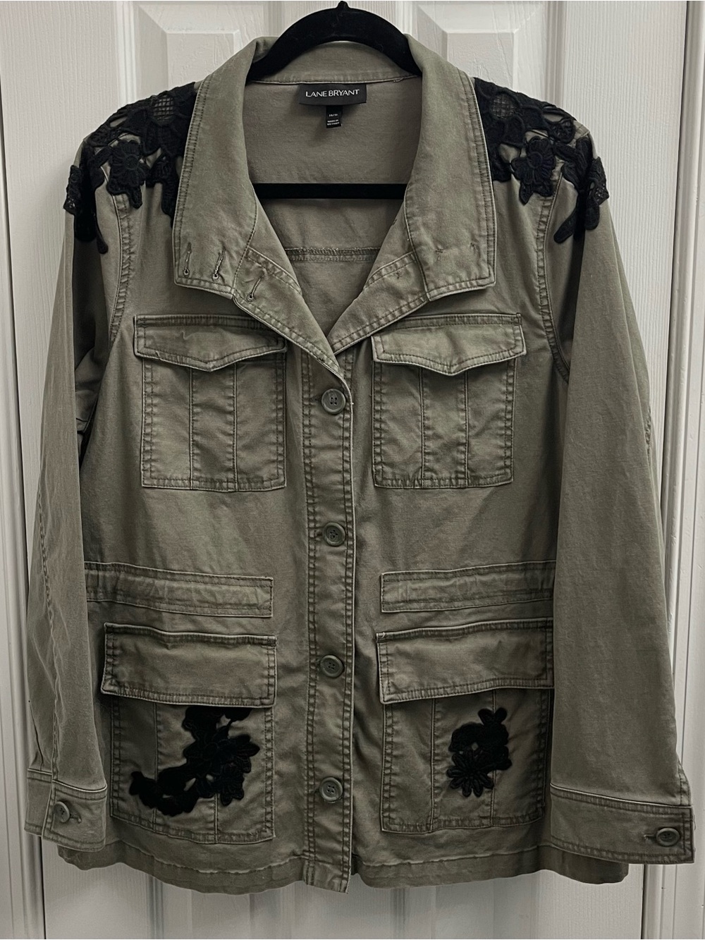 Lane Bryant Olive Utility Jacket 14/16